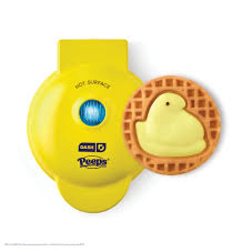 Dash Peeps Mini Waffle Maker Yellow Chick Nonstick